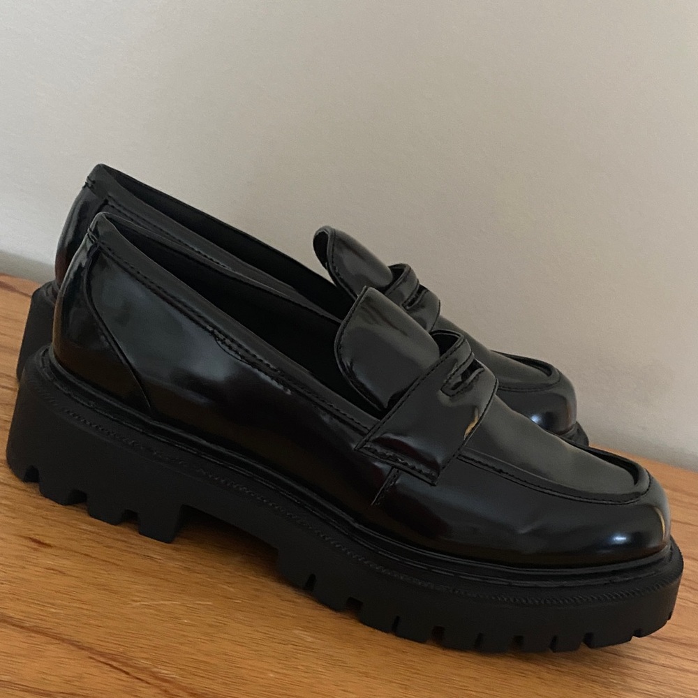 Aldo black loafers (size 9)